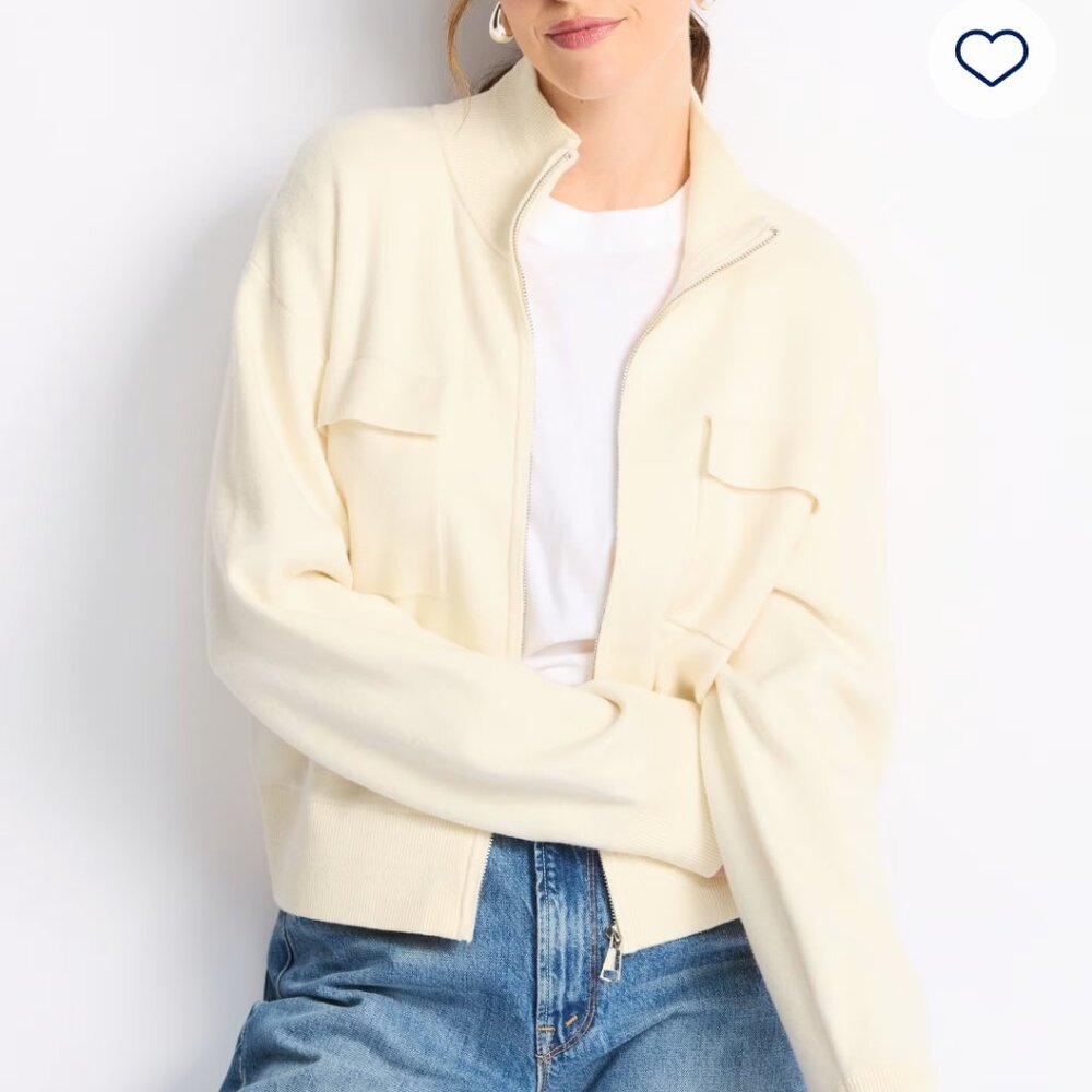 Pinque Brigitte Collared Sweater Jacket - image 1